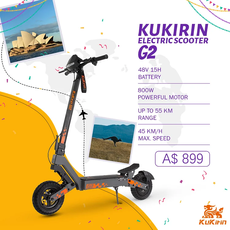 KUKIRIN G2 Electric Scooter | 720WH Power | 48V 15Ah Battery